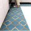antislip Kitchen Floor Mat Blue Lattice Brug Bud Bruck strip strip asordting acortrance alcony غرفة المعيشة