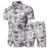 2022 Designer Mens Tracksuits 4XL 5XL Plus Size Clothing Shirts Shorts Stred Printed Hawaiian Dress Suit Suild Summer