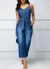 Women's Jumpsuits & Rompers Women Sexy Slim Strap Denim Jumpsuit Long PantsWomen's