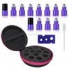 Storage Bottles & Jars Round Hard Shell Case For 1/4 5/8 DRAM Micro Mini Roll-on Glass - Refillable Essential Oil BottleStorage StorageStora