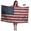 Microfiber Plażowy Ręcznik Amerykańska Flaga Ręczniki do kąpieli Druk Druk Druk Sunscreen Miękkie Chłonne Różne wzory RRA13080