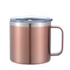 Water Bottles 14oz handle ice master mug inside and outside 304 stainless steel thermal insulation office coffee beer mug420ml