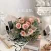 9Meter Bawełniane kwiaty owijane papierowy bukiet wyłożony nietknięty tkanina papiery podszewki Roll Flower Florist Floral