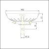 Andere Küchengeräte, Küche, Esszimmer, Bar, Haus, Garten, 82 mm im Durchmesser, Werkzeug, Spülbeckenzubehör, europäischer Stil, Downcomer-Dichtungsschirm, vegetarisch