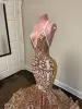 Розовые блески Seercins платья по русалкам сексуальные погребки без спины.