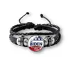 BIDEN 2024 Pulseira eleitoral presidencial trançada meninos ajustáveis ​​meninas EUA joe biden braceletes trunfo letras impressas pulseira rrb14864