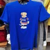 مصمم Polos Bear Shirt Men Martini Bear Tshirt Ralp Polo Short Sleeve Ralp Laurens Tshirt Standard Eu UK Captain Captain Navy Blue Harajuku Streetwear 1659