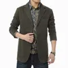 Wiosenna jesień Blazer Men Casual Cotton Denim Kurtki Slim Fit Luksusowy kombinezon Armia Wojskowa Blazer Casaco Masculino Otwea 4xl 220801