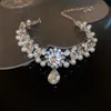 Chokers Collares de gordos de gotas de agua de lujo para mujeres Banquete de boda de perlas geométricas joyeros de joyería