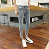 Herren Jeans Großhandel 2022 Nen's Fashion Casual Cowboy Herren Herren Skinny Slim Fit Ripped Hole Schulkleidung für Teenager PantsMen's