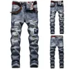 Heren jeans robuuste denim retro heren casual en slanke gesneden hoge sexy broek straat broek heren ondergoed washablemen's