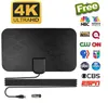 Proteable 4K Digital 1080p DVB-T2 TV-antenn Booster 50 miles HDTV för RV utomhus inomhusbilantenn