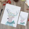 Cadeau cadeau Kawaii Rose Red Deer Enveloppes Lettre Papier Ensemble Mignon Confession Amour Créatif En-tête 6 3 EnveloppesGift