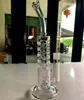 Glass Bongs gravity bongs water pipes Hookahs tornado bong ash catcher High-quality perforated thickened oil drill air bubble holder 13.8 in. Full Height 18.8 ports