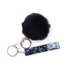 Acrylic Debit Bank Card Grabber Credit Cards Puller Key Rings for Long Nail With Pom Pom Ball And Plastic Clip Whole 9982838