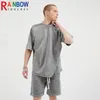 Rainbowtouhes Kaus Timbul Tiga Dimensi Longgar Baru Lengan Pendek Camiseta Modo High Street Retro Hip Hop Uniseks 220610