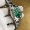 Reloj Uxury Watch Date GMT Watch 316Lステンレス鋼39mm絞り日本語NH35自動ムーブメントグリーンラミナスシースルーバックカバーサファイアガラス