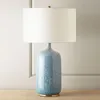 Bordslampor amerikansk keramik sovrum sovrum kreativ blå vardagsrum lampa kinesisk retro modell varm fjärrkontroll lampstabla