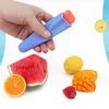 Stjärnform popsicles mögel silikon multi färger is pop mögel med lock för barn diy popsicles yoghurt pinnar gelé kök verktyg mj0555