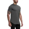 Lu Lus Mens Sports TシャツLuluemon Fitness Training Quick Drying Elastic Loose Loosable Shorteeved Shaping Yoga Outfitsカジュアルスタイルの卸売