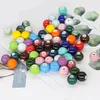 10mm Macaron Ceramic round Scattered cloisonnes Beads DIY Ornament Accessories Beaded Necklace Semi-Finished Tail Bead Material Package