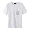 Herr designer tshirt man skjorta kvinnor överdimensionerade t -shirt luxe kvinna casual bokstav rhinestone älskare svarta 20ss mode sommar kort ärm streetwear bomull 3xl 4xl