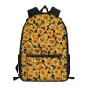 School Bags Sunflower Printing For Girls Backpacks Large Capacity Book Rucksacks Travel Beg Mochila Escolar