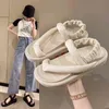 Sandalen vrouwen slippers zomer nieuwe Franse sprookjes zachte clip teen hakken modeplatform Roman Beach Sandals Lady Shoes 220704