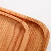 customized Oak pizza bread solid wood pallet western style wooden square chopping board peel bakery accessories decor 220621