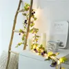 Strings 2m 20 LED Rattan Flower Christmas Proposal String Light Wedding Party Curtain LampLED