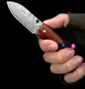 Alta qualidade Damascus Steel Outdoor Tactical Pocket dobring Knife Handled Handled Sobrevivência Facia portátil EDC Ferramenta