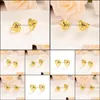 Boucles d'oreilles à tige bijoux en or mode bijoux en forme de coeur cadeau pour femmes hommes boucle d'oreille fête mariage mariée cadeaux de Noël1 livraison directe 2021