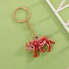 Keychains 1pc Fashion Key Ring Bag Hanger Tiger Keychain Decoratieve accessoire auto enek22