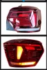 2PCS VW 폴로 LED 테일 라이트 20 19-2022 Taillights 후면 램프 LED 신호 브레이크 역전 주차 성형 수술 업그레이드