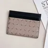Classic Designer G Card Holders Mens Walls Womens Womens Coin Purses Black Leather Print Texture Double Sided Credit Cards Mini Wallet With Box Wholesale 110101