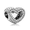 925-Armband-Charms für Pandora-Charm-Set, Originalverpackung, Farbe: glänzend, Liebesherz, Schwester, Familie, klassische europäische Perlenkette, Charms-Schmuck