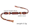 Vintage bohème 1.4CM largeur tressé coton corde manchette amitié Bracelet cheville Bracelets bijoux d'été