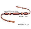 Vintage Bohemian 1.4CM Width Braided Cotton Rope Cuff Friendship Bracelet Anklet Bracelets Summer Jewelry