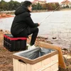 Bil arrangör förvaringslåda 30l stammen vikbar behållare med lock för hem trädgård utomhus resa fiske camping