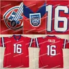 UF CEOA3740 Erkekler Dikişli Shane Falco #16 Değiştirme Film American Jersey Keanu Reeves Mens Red S-3XL Viva Villa