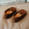 Baby garçons filles chaussures en cuir chouchoues modes en cuir souple