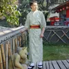 Abbigliamento etnico giapponese, conferenza sui fuochi d'artificio estivi da uomo, abito formale tradizionale kimono da gentiluomo, antirughe, senza materiale da stirare