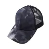 Party Hats Summer Sunhat Women Ponytail Baseball Cap Snapback Adjustable Ponytail Mesh Trucker Hat CCE13926
