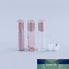 30pcs 10ml Pink Color Thick Glass Roll On Essential Oil Empty Perfume Bottle Roller Ball Bottle For Travel