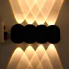 8W LED 벽 램프 알루미늄 야외 방수 위로 내려 가면서 가정 계단 침실 침대 옆 욕실 복도 조명