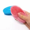 Silikon Vücut Fırçası Bebek Duş Sünger Kuru Masaj Banyo Havlusu Vücut Sak için Silikon Vücut Scrubber Geri Scrubber