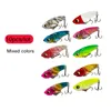 10pcs/lot Metal Vib Blade Lure Fishing Lures Diving Swivel Spinner Bait Sinking Vibration Baits Artificial Sea Fishing Bass