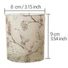 Flower Bird Painting Tealight Votiefhouder 10 oz Frosted Candle Jar met houten deksel lege glazen container voor geurende kaars maken