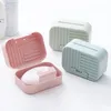 Plastic soap Dishes With Lids Bathroom soaps Storage Anti-slip Tray Plate Boxes trip Portable Bathing Supplies Box Container