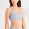 Fitness Bra Deep V Beautiful Back Sports Bra Gym Clothes Gathers Shockproof Yoga Tank Top for Women Underwear